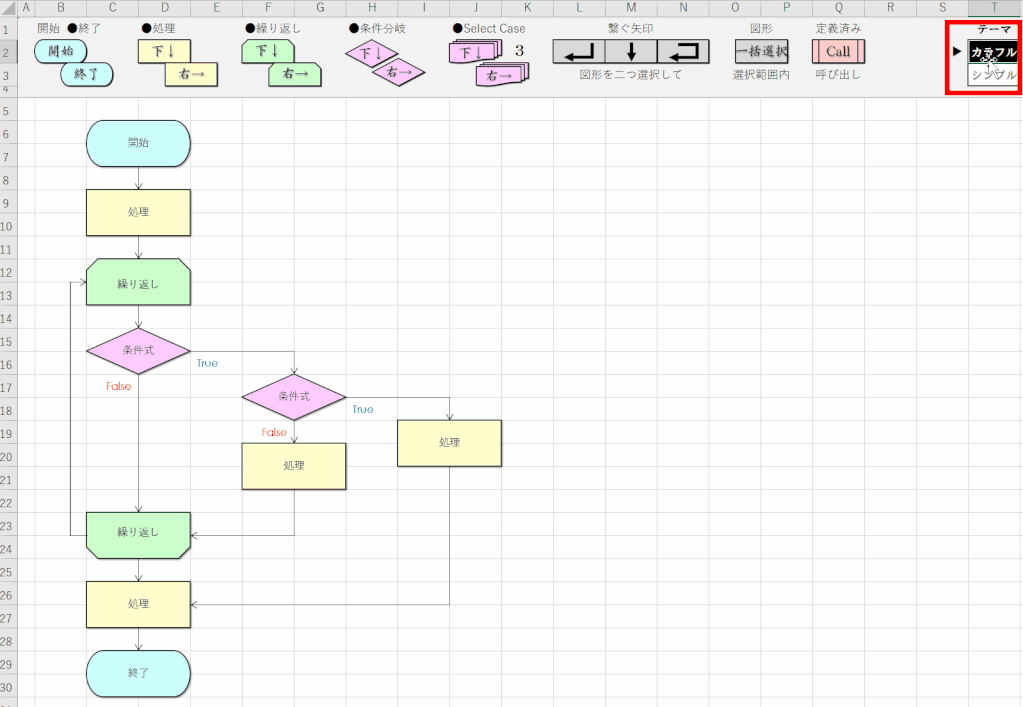【VBA】フローチャート作成 | 日々ログ